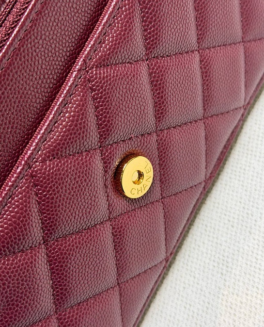 Кожаная сумка Chanel Wallet on Chain premium 19x12x4 см