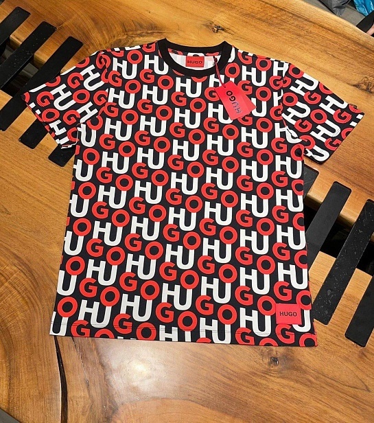Мужская футболка Hugo Boss Donogram all-over logo