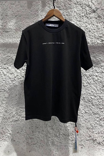 Оверсайз чёрная футболка Off-White Marker   