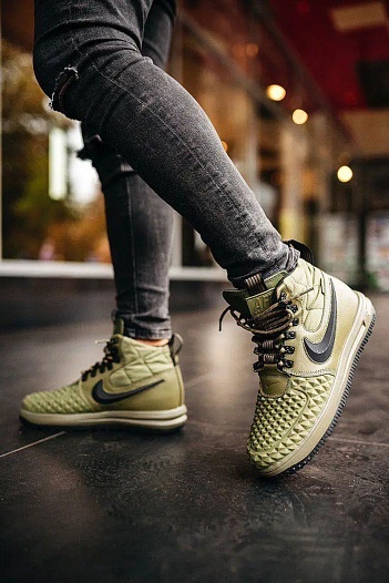 Кроссовки Nike Lunar Force 1 Duckboot '17 - Olive   