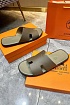 Кожаные шлёпанцы Hermes Izmir - Khaki