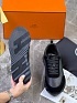 Комбинированные кроссовки Hermes Bouncing - Black
