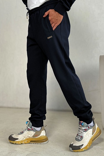 Мужские тёмно-синие штаны Hugo Boss   