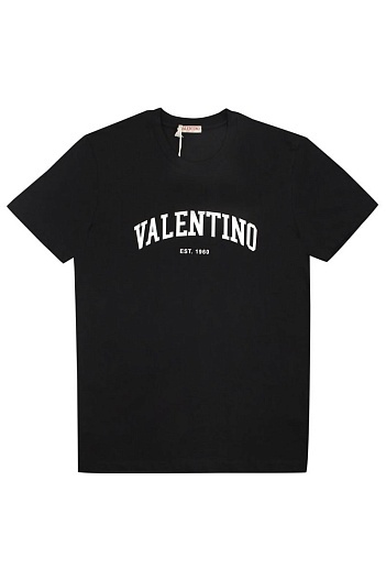 Мужская футболка Valentino серого цвета   