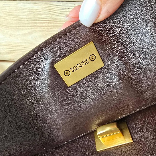Замшевая сумка Balenciaga Rodeo 28x20 см - Brown