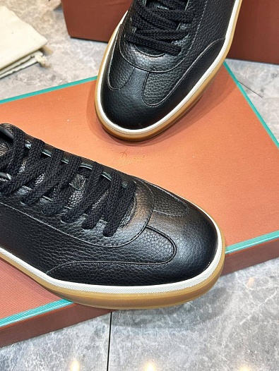 Мужские кожаные кроссовки Loro Piana Tennis Walk   