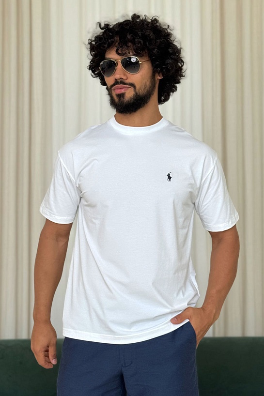 Мужская белая футболка Polo Ralph Lauren