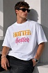 Оверсайз футболка Vetements Hotter Than Your Ex - White