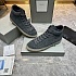 Замшевые кроссовки с мехом Tom Ford high-top - Grey