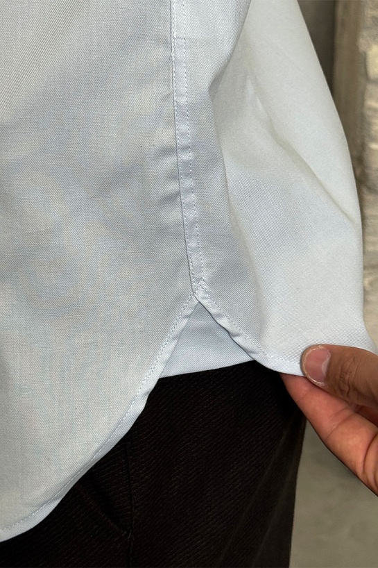 Мужская рубашка Burberry logo-embroidered - Blue