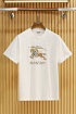 Мужская белая футболка Burberry Equestrian Knight
