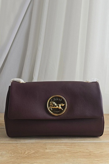 Кожаная сумка Chloe 28x17 см   