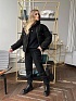 Женский чёрный костюм тройка MIU MIU