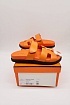 Женские кожаные сандалии Hermes Chypre - Orange