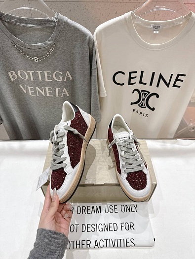 Женские кожаные кроссовки Golden Goose Super Star premium   