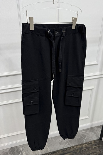 Чёрные джоггеры Dolce&Gabbana cargo-pocket   