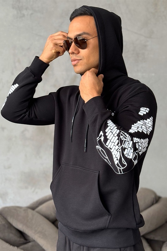 Мужское худи Off-White Brick Arrows logo-print