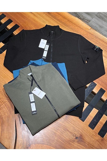 Кофта чёрного цвета Stone Island Zip-Up Compass-patch   