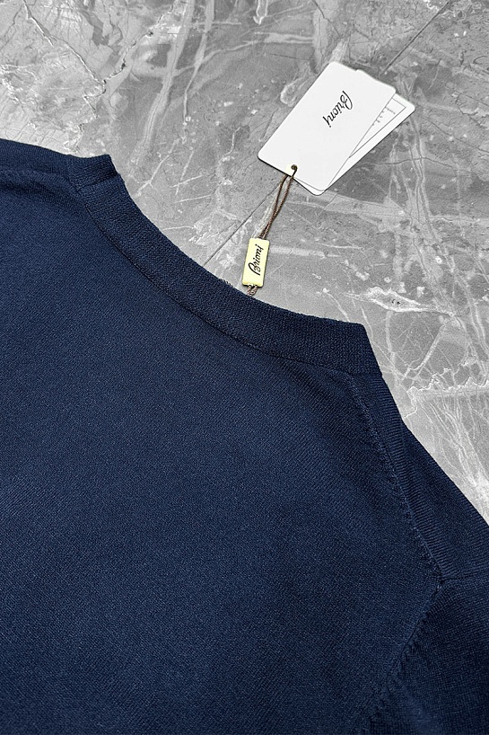 Мужской кардиган Brioni logo-detail - Navy