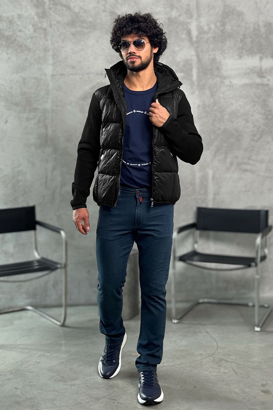 Куртка с вязаными рукавами Moncler
