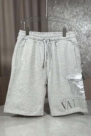 Серые шорты Valentino Bermuda    