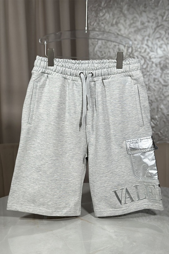 Серые шорты Valentino Bermuda 