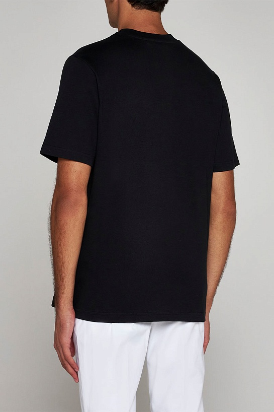 Мужская чёрная футболка Casablanca La Joueuse