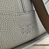 Кожаная сумка через плечо 32x26 см - Grey