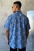 Мужская синяя рубашка Dolce & Gabbana floral-print