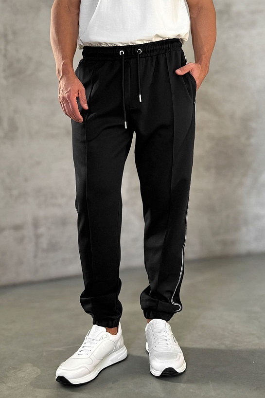 Мужские спортивные штаны Moncler striped - Black