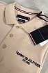Бежевое мужское поло Tommy Hilfiger est.1985