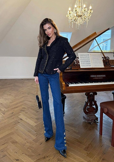 Женский пиджак в пайетках Schiaparelli premium   