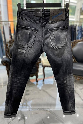 Мужские чёрные джинсы Dsquared2   