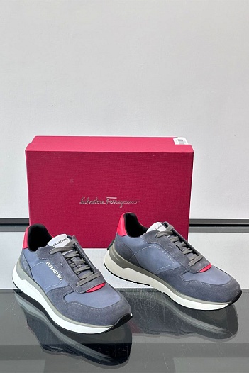 Мужские комбинированные кроссовки Salvatore Ferragamo   