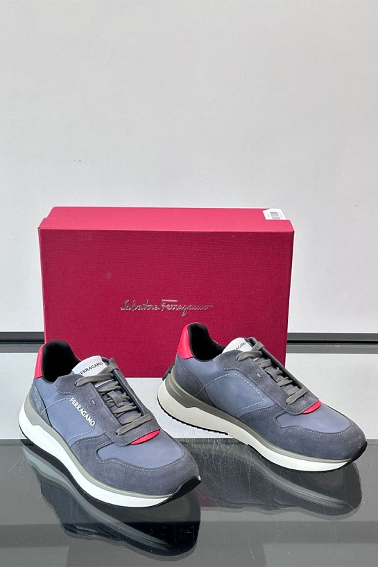 Мужские комбинированные кроссовки Salvatore Ferragamo