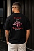 Чёрная оверсайз футболка Palm Angels Greetings from California