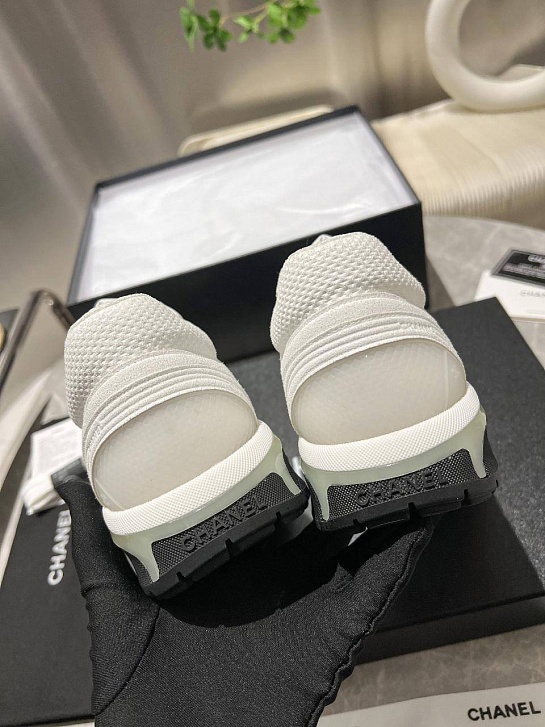 Женские кроссовки Chanel Premium - White