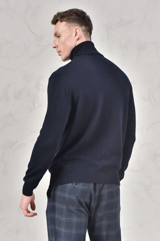 Мужская водолазка Loro Piana Premium - Black Blue