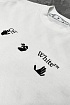 Белая оверсайз футболка Off-White Flash Date Camera