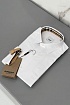 Мужская белая рубашка Burberry TB logo-embroidered