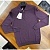 Поло с длинным рукавом Brioni zip-neck - Purple