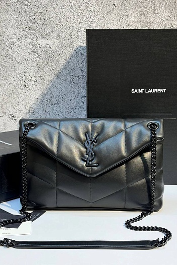Кожаная сумка Yves Saint Laurent LouLou premium 28x17x9 см   