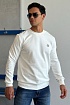 Свитшот белого цвета Moncler logo-patch