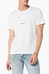 Мужская белая футболка Saint Laurent logo-print