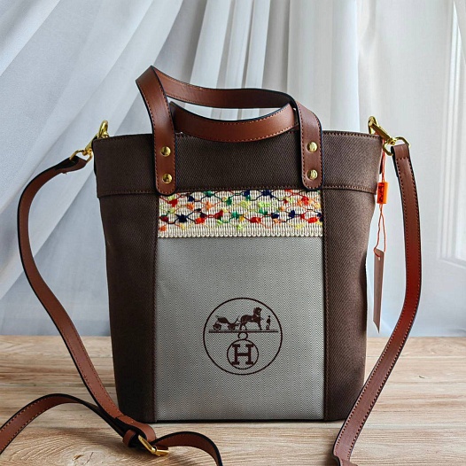 Кожаная сумка Hermes 27x23 см   