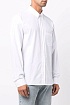 Мужская рубашка Balmain embroidered logo - White