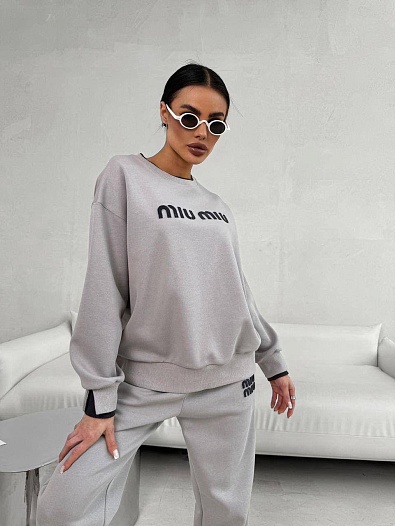 Женский оверсайз костюм MIU MIU premium   