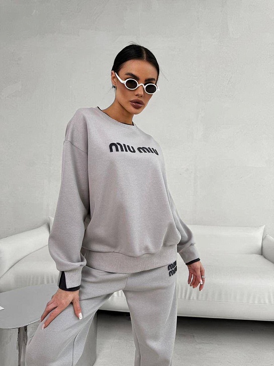 Женский оверсайз костюм MIU MIU premium