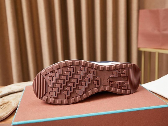 Замшевые кроссовки Loro Piana Week End Walk - Navy