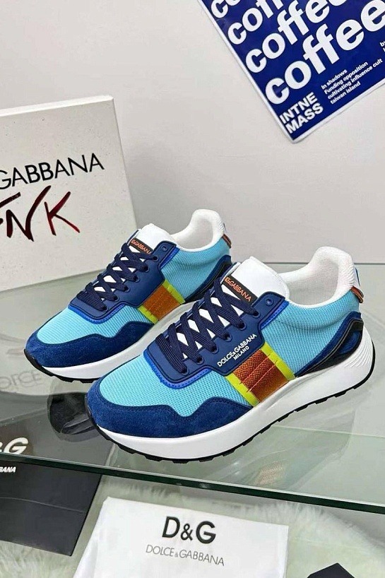 Женские комбинированные кроссовки Dolce & Gabbana - Blue / White